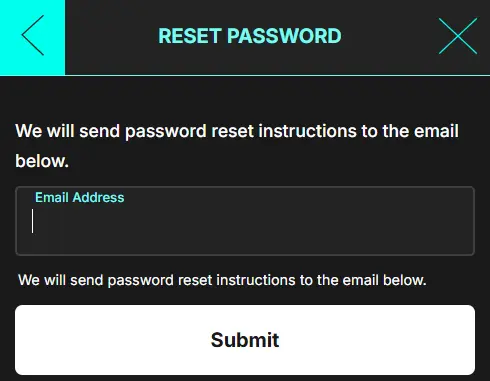 Reset Password for SpinAndWin Login