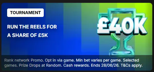 Tournament with Spin and Win Bonus
