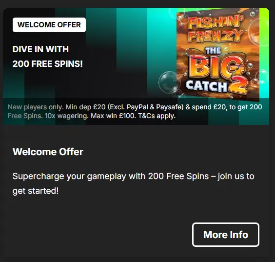 Welcome Offer